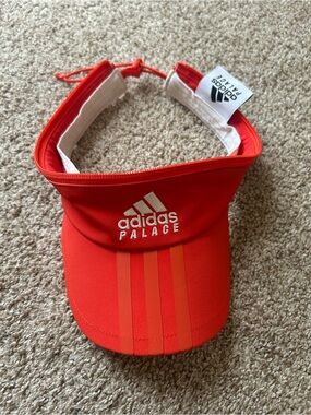 adidas Palace Red and White Sport Visor